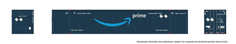53' Reinforced Outside-Braced/Corrugated Container 2-Pack - Ready to Run -- Amazon (2-Tone Blue)-1