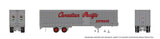 Fruehauf 40' Fluted-Side Volume Van Trailer with Side Door - Assembled -- Canadian Pacific Express #560X (silver, red, Script Lettering)-1