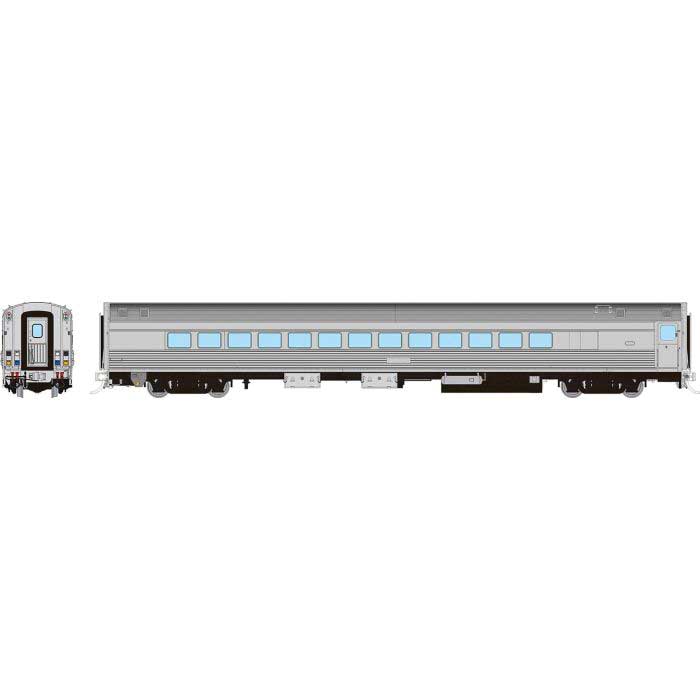 Budd Small-Window Coach - Ready to Run -- Painted, Unlettered (stainless steel)