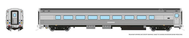 HO VIA HEP2 Coach: Painted, Unlettered -- Painted, Unlettered (stainless steel finish)