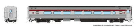 Budd Coach - Ready to Run -- Canadian Pacific #115 (stainless, maroon)