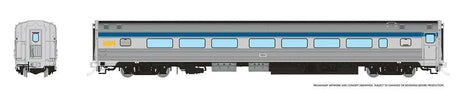 Budd Coach - Ready to Run -- VIA Rail Canada #111 (Original Scheme, stainless, blue, yellow)