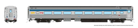 Budd Coach with HEP - Ready to Run -- VIA Rail Canada #8112 (Canada Scheme, stainless, blue, yellow, Canadian Flag