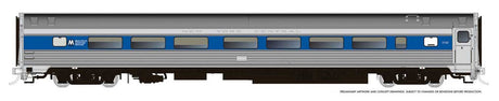 Budd Coach - Ready to Run -- Metro North #2105 (MTA Scheme, stainless, blue)