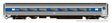 Budd Coach - Ready to Run -- Metro North #2109 (MTA Scheme, stainless, blue)