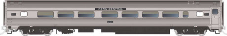 Budd Coach - Ready to Run -- Penn Central #2941 (stainless, black)