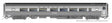 Budd Coach - Ready to Run -- Santa Fe #2816 (stainless)