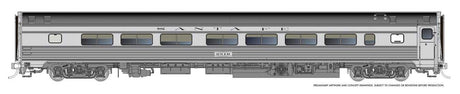 Budd Coach - Ready to Run -- Santa Fe #2827 (stainless)