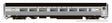 Budd Coach - Ready to Run -- Southern Railway #823 (Late Scheme, stainless, black)