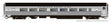Budd Coach - Ready to Run -- Seaboard Coast Line #5408 (stainless, black)