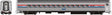 Budd Small-Window Coach - Ready to Run -- Amtrak #4012 (Phase 3, stainless, red, white, blue)