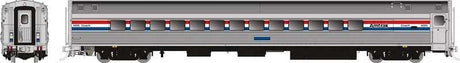 Budd Small-Window Coach - Ready to Run -- Amtrak #4012 (Phase 3, stainless, red, white, blue)