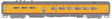 Pullman-Standard Lightweight Diner - Ready to Run -- Union Pacific #4810 (Armour Yellow, gray, red)