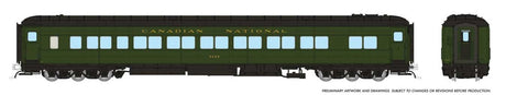 Canadian Car & Foundry Balloon-Top Coach - Ready to Run -- Canadian National #5192 (green, black)