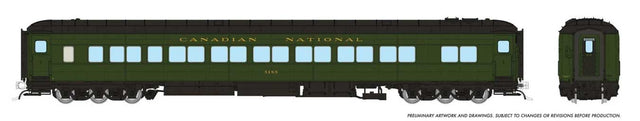 Canadian Car & Foundry Balloon-Top Coach - Ready to Run -- Canadian National #5214 (green, black)