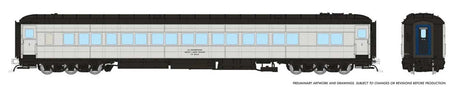 Canadian Car & Foundry Balloon-Top Coach - Ready to Run -- Canadian National #40102 (Engineering Dept., silver, black)