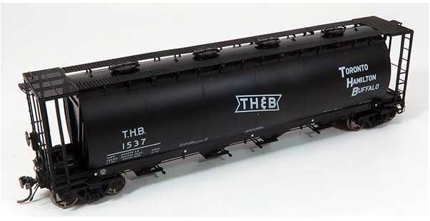 NSC 3800 Cylindrical Covered Hopper - Ready to Run -- Toronto, Hamilton & Buffalo #2 (As-Delivered, black, Bowtie Logo)