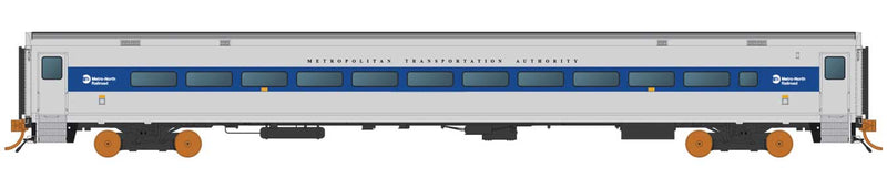 Comet Commuter Coach - Ready to Run -- Metro-North MNCR New York No Number (silver, blue)