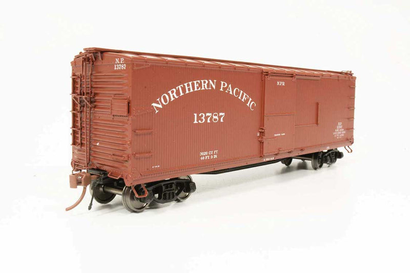 NP 10000-Series 40' Wood Boxcar 4-Pack - Ready To Run -- Northern Pacific 10675, 12237, 12275, 12361 (Prewar, Boxcar Red)-1