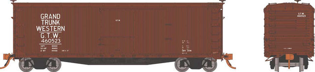 USRA 40' Double-Sheathed Wood Boxcar 6-Pack - Ready to Run -- Grand Trunk Western Set #2 (Boxcar Red)