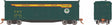 USRA 40' Double-Sheathed Wood Boxcar - Ready to Run -- Northwestern Pacific Random from Set #2 (Overnight Scheme, green, yellow, re
