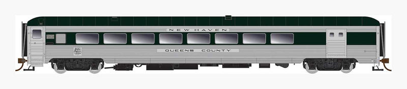 NH P-S Baggage-Parlor-Lounge - Ready to Run -- New Haven 214 Fairfield County (As-Delivered, stainless, Hunter Green)