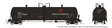 Procor GP20 20,000-Gallon Tank Car 6-Pack - Ready to Run -- Mitsui & Co. Canada UTLX (black, white, red)