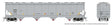 Trinity 6221 Cubic Foot Covered Hopper 6-Pack - Ready to Run -- Sunoco ARSX (gray, yellow conspicuity marks)