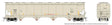 Trinity 6241 Cubic Foot Covered Hopper 6-Pack - Ready to Run -- INEOS Olefins & Polymers GISX (beige, yellow conspicuity marks)