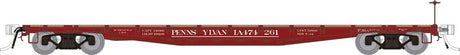 Class F30A 50' Flatcar - Ready to Run -- Pennsylvania Railroad (As-Delivered, Tuscan)