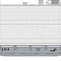Class F30A 50' Flatcar w/Office, Kitchen, Diner Trailer 3-Pack - Ready to Ru -- Conrail #62204, 62893, 62954 (MOW Gray)