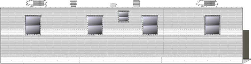 Office Trailer - Assembled -- Painted, Unlettered (white)-1
