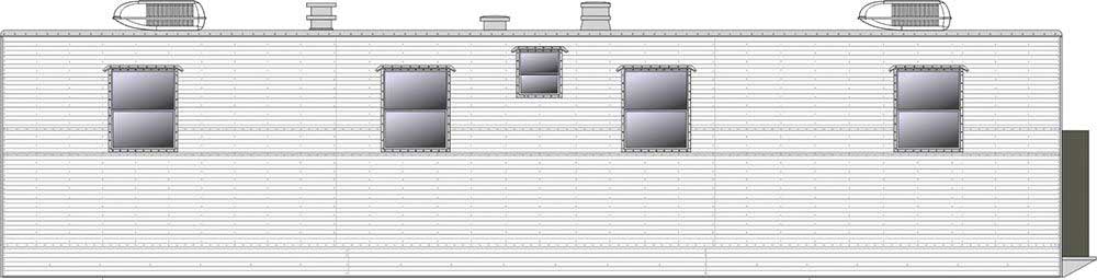Office Trailer - Assembled -- Painted, Unlettered (white)-2