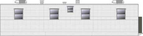 Office Trailer - Assembled -- Painted, Unlettered (white)-2