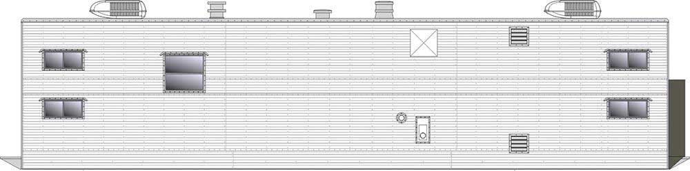Sleeper Trailer - Assembled -- Painted, Unlettered (white)-1