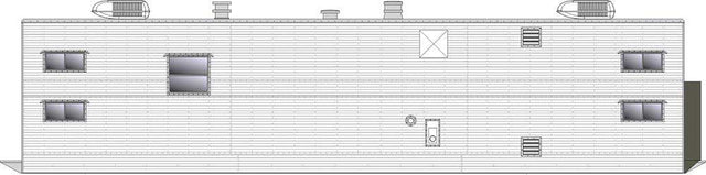 Sleeper Trailer - Assembled -- Painted, Unlettered (white)-1