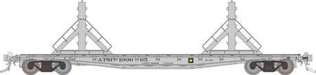 Class F30D 50' Welded Rail Car - Ready to Run -- Santa Fe #1 (gray)