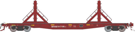 Class F30D 50' Welded Rail Car 6-Pack - Ready to Run -- BNSF Railway Set #1 (brown)