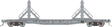 Class F30D 50' Welded Rail Car - Ready to Run -- Conrail #1 (MOW Gray)