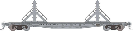 Class F30D 50' Welded Rail Car 6-Pack - Ready to Run -- Conrail Set #1 (MOW Gray)