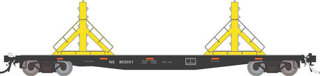 Class F30D 50' Welded Rail Car 6-Pack - Ready to Run -- Norfolk Southern #1 (black, yellow)