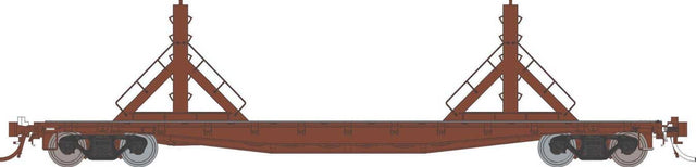 Class F30D 50' Welded Rail Car - Ready to Run -- Painted, Unlettered (Boxcar Red)