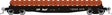Class F30D 50' Wheel Flatcar - Ready to Run -- Canadian Pacific #1 (black)