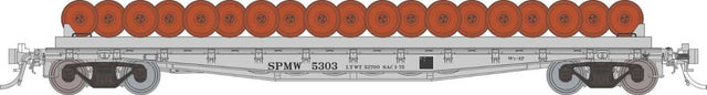 Class F30D 50' Wheel Flatcar 3-Pack - Ready to Run -- Southern Pacific Set #1 (gray)
