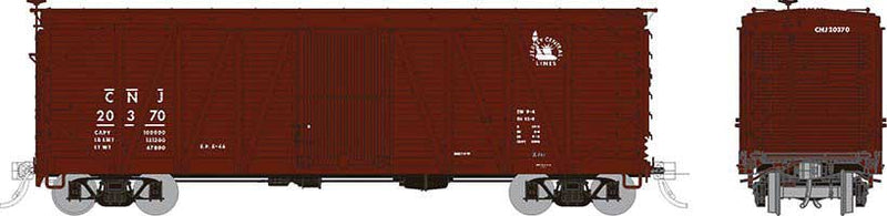 USRA Single-Sheathed Wood Boxcar - Ready to Run -- Central Railroad of New Jersey (Boxcar Red, Small Liberty Logo)
