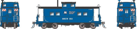 Northeastern-Style Steel Caboose - Duryea Underframe - Ready to Run -- Metro-North #064 (blue, black)