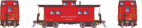 Northeastern-Style Steel Caboose - Duryea Underframe - Ready to Run -- Reading #92839 (As-Delivered, red, black)