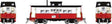 Northeastern-Style Steel Caboose - Duryea Underframe - Ready to Run -- Western Maryland #1826 (Circus, white, red, black)