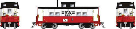 Northeastern-Style Steel Caboose - Duryea Underframe - Ready to Run -- Western Maryland #1826 (Circus, white, red, black)