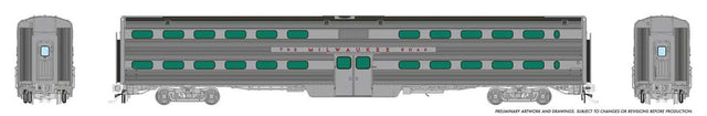 MILW-RI Style Budd Gallery Commuter Coach - Ready to Run -- Milwaukee Road #325 (stainless, red)